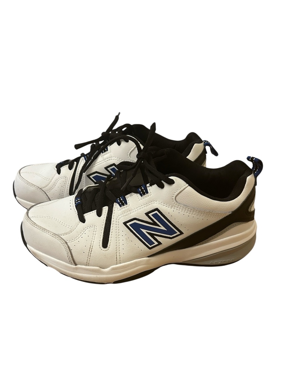 New Balance Men 608 Cross Training Athletic Shoes White Blue Black Size 10 4E